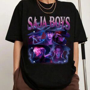Saja Boys Gildan Tee Kpop Demon Hunters Huntrix Movie Band Shirt